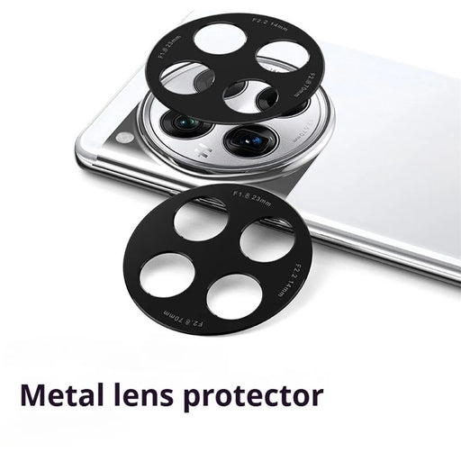 KALEBOL KLB-LPC005 For OnePlus 12 5G Hollow Lens Protector Aluminum Alloy Phone Camera Bezel Cover - 2