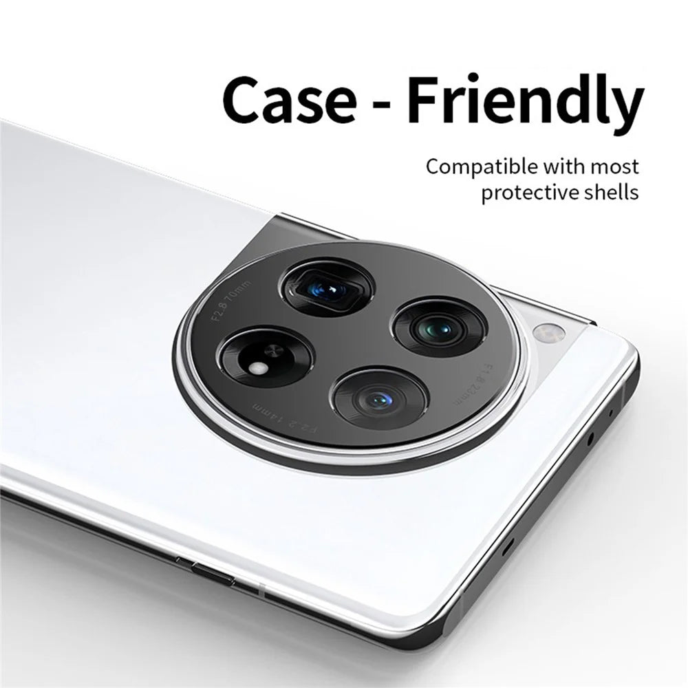 KALEBOL KLB-LPC005 For OnePlus 12 5G Hollow Lens Protector Aluminum Alloy Phone Camera Bezel Cover - 3