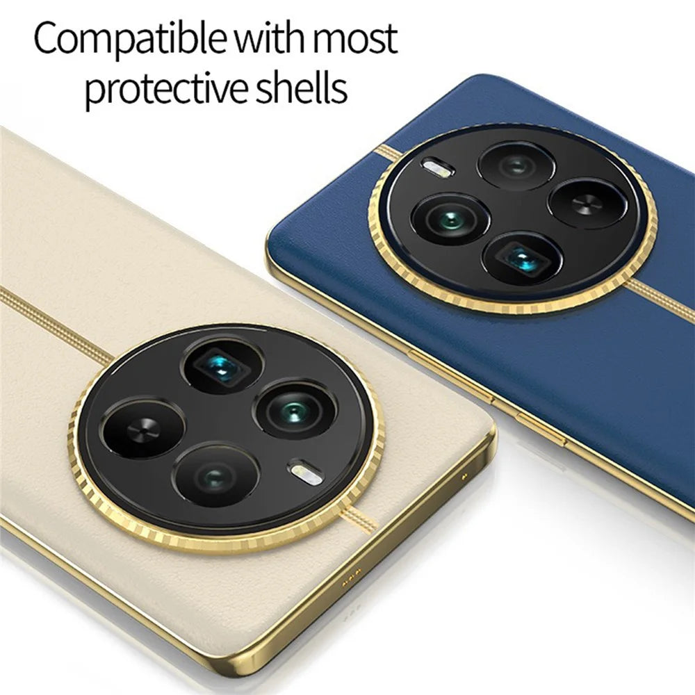 KALEBOL KLB-LPC005 For Realme 12 Pro+ 5G Hollow Lens Protector Aluminum Alloy Phone Camera Bezel Cover - 3