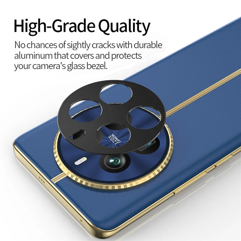 KALEBOL KLB-LPC005 For Realme 12 Pro+ 5G Hollow Lens Protector Aluminum Alloy Phone Camera Bezel Cover - 4