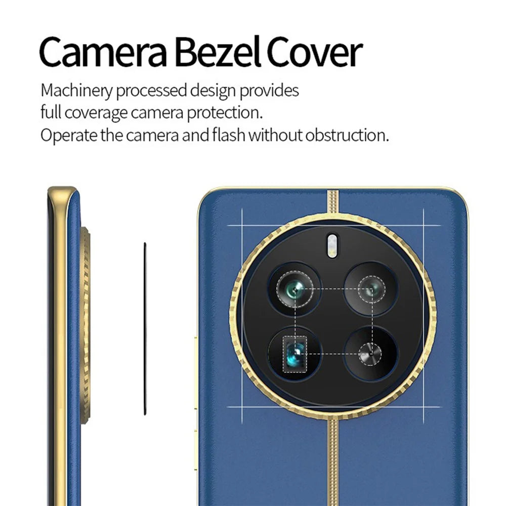 KALEBOL KLB-LPC005 For Realme 12 Pro+ 5G Hollow Lens Protector Aluminum Alloy Phone Camera Bezel Cover - 5