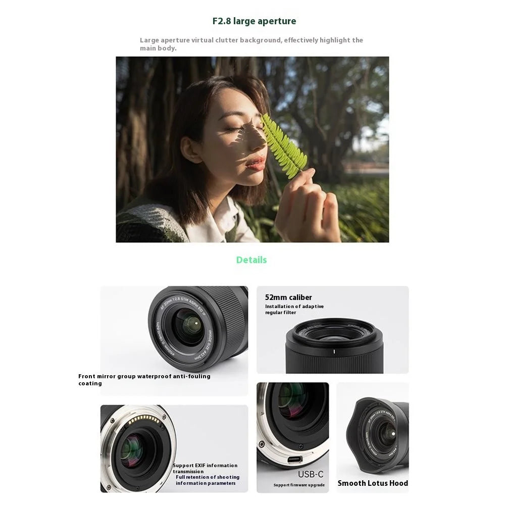 VILTROX 20mm F2.8 Z STM Lens for Nikon Z Mount Z8 Z9 Z6 Z7 II Z5 Full Frame AF Prime Wide Angle Lens - 6