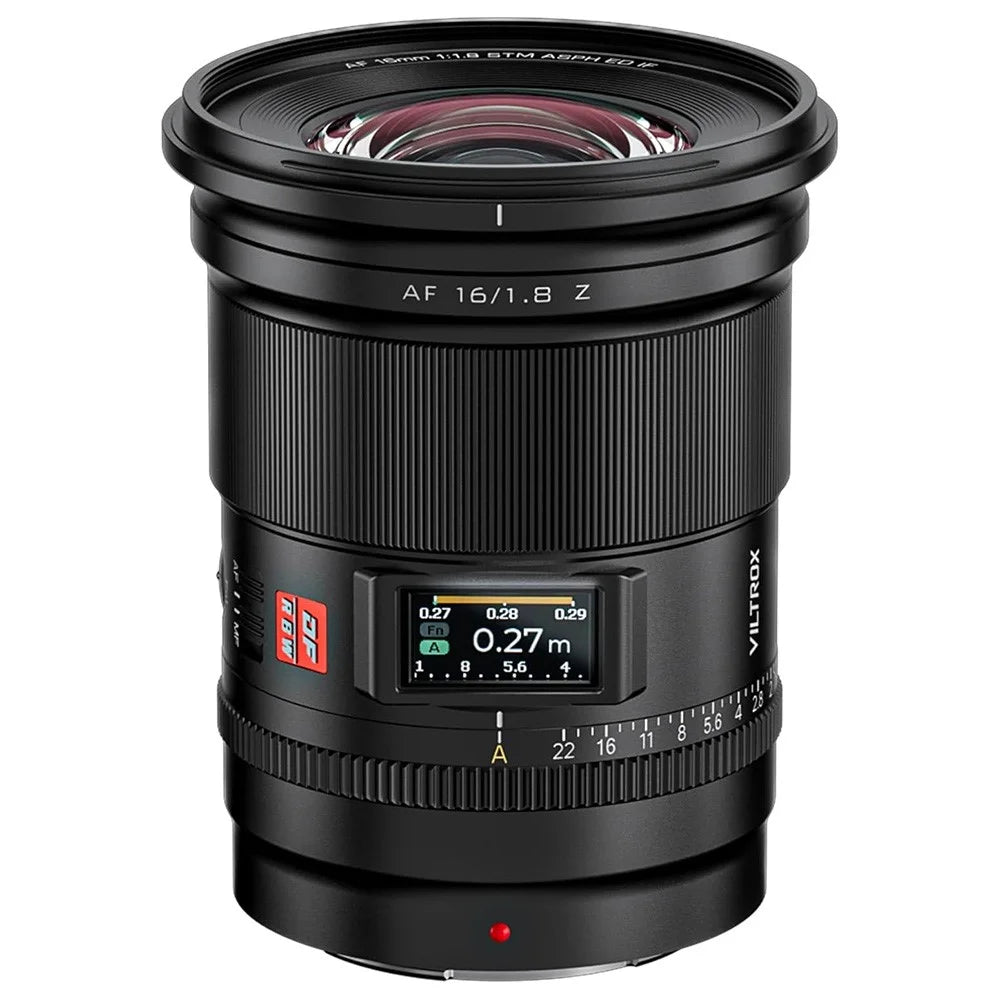 VILTROX AF 16mm F1.8 Z Wide Angle Lens for Nikon Z Mount Z7 Z7ii Z8 Z8ii Z9 Zf Z30 Z50 Zfc Camera Lens with LCD Screen - 4