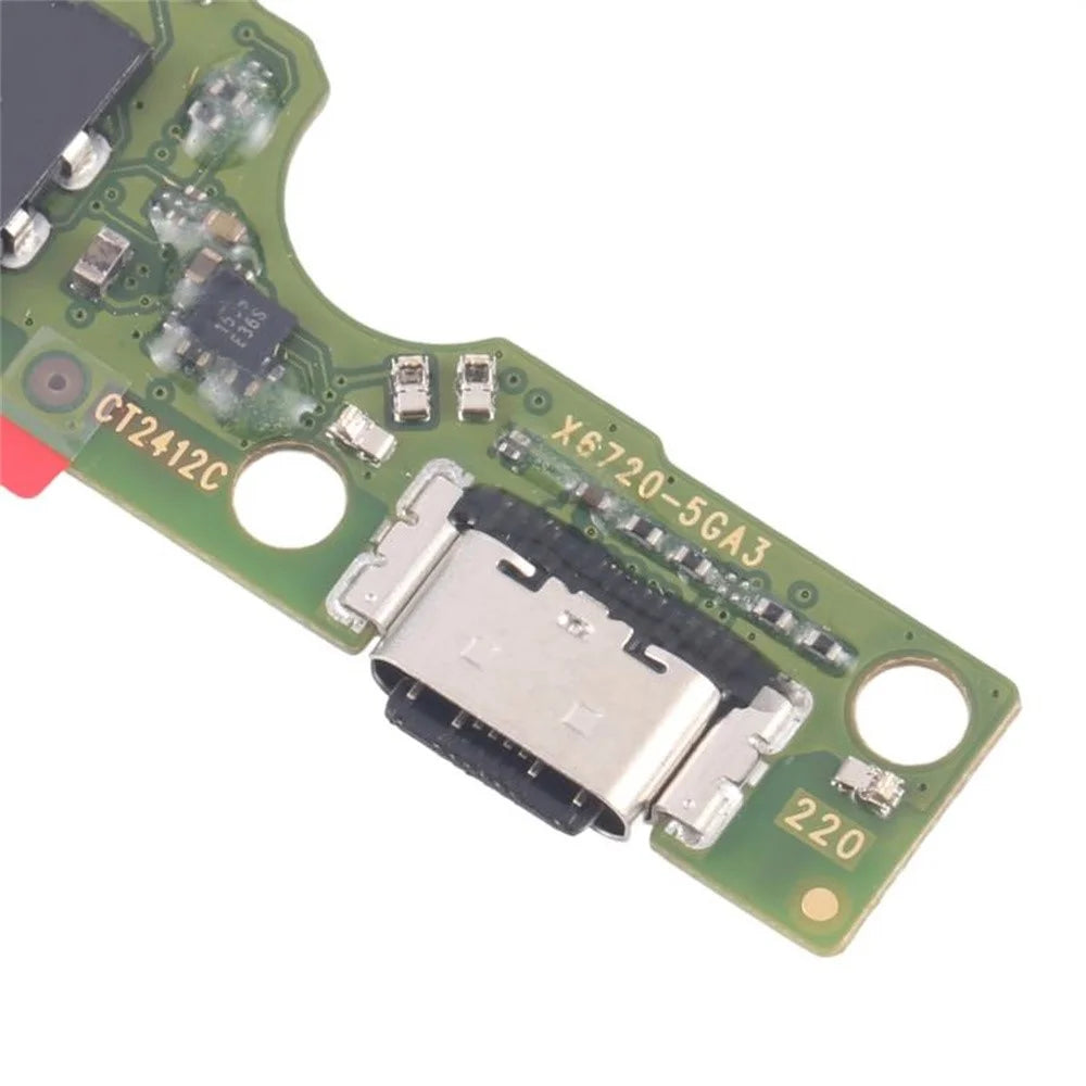For Infinix Hot 50 5G X6720 Dock Connector Charging Port Flex Cable Repair Part (Without Logo) - 4