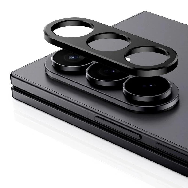WANLONFENG For Samsung Galaxy Z Fold7 5G Metal Camera Lens Protector  LHJ Series Integrated Lens Film - Black - 1