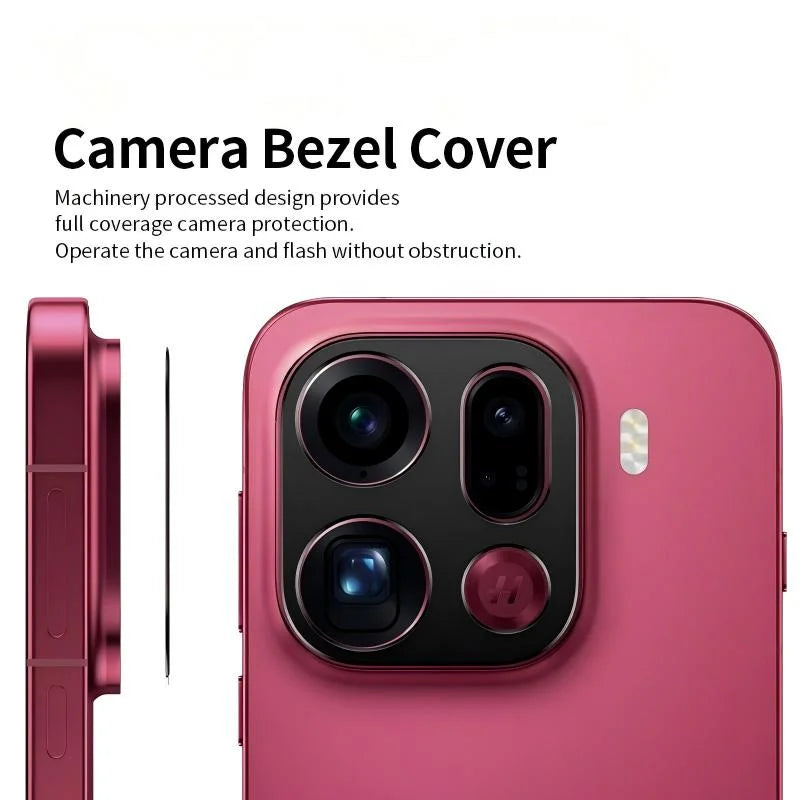 WANLONFENG For Oppo Find X9 5G Metal Camera Lens Protector  LHJ Series Integrated Lens Film - Black - 2