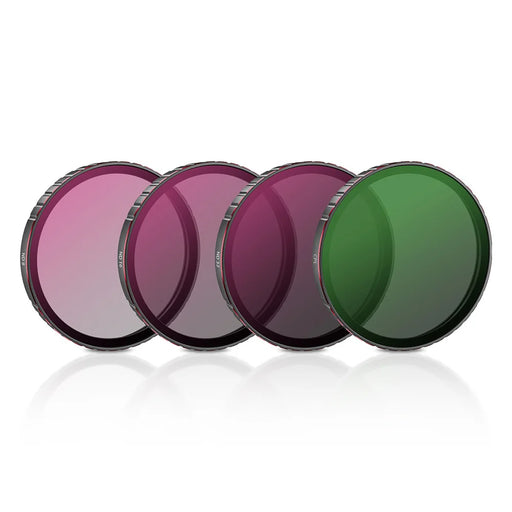 STARTRC 4Pcs For DJI Osmo Action 6 Filter Set Aluminum Alloy + Glass CPL ND Camera Lens Filter Kit - CPL+ND8+ND16+ND32 - 1