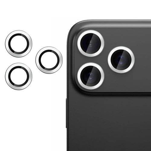 For iPhone 17 Pro Max Camera Lens Protector Ultra Thin CD Vein Tempered Glass Lens Film - Silver - 1