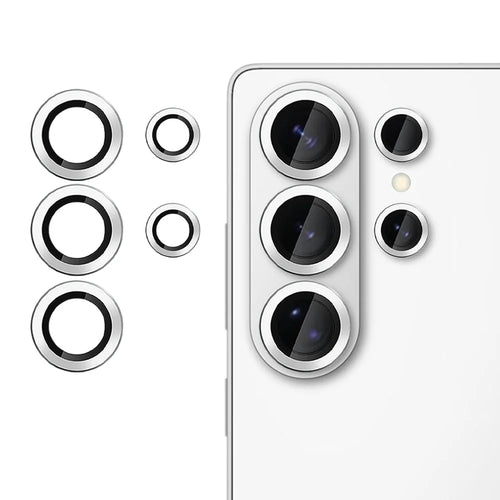 For Samsung Galaxy S26 Ultra Camera Lens Protector Ultra Thin CD Vein Tempered Glass Lens Film - Silver - 1