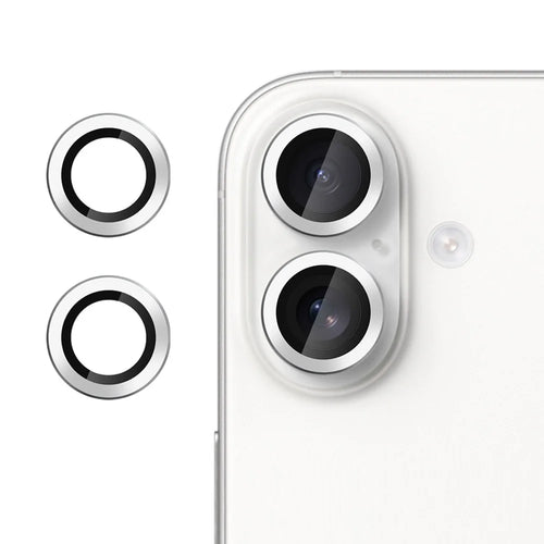 For iPhone 17 Camera Lens Protector Ultra Thin CD Vein HD 9H Tempered Glass Lens Film - Silver - 1