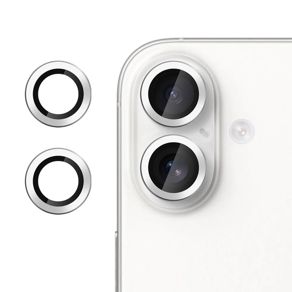 For iPhone 17 Camera Lens Protector Ultra Thin CD Vein HD 9H Tempered Glass Lens Film - Silver - 1