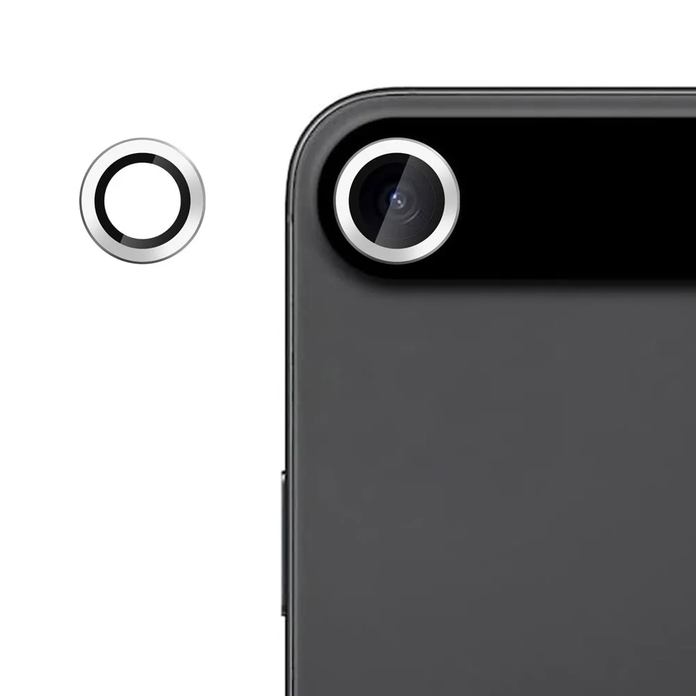 For iPhone Air Camera Lens Protector Ultra Thin CD Vein HD 9H Tempered Glass Lens Film - Silver - 1