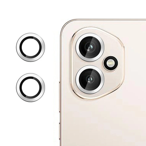 For Honor 400 5G (Global) Camera Lens Protector Ultra Thin CD Vein HD 9H Tempered Glass Lens Film - Silver - 1