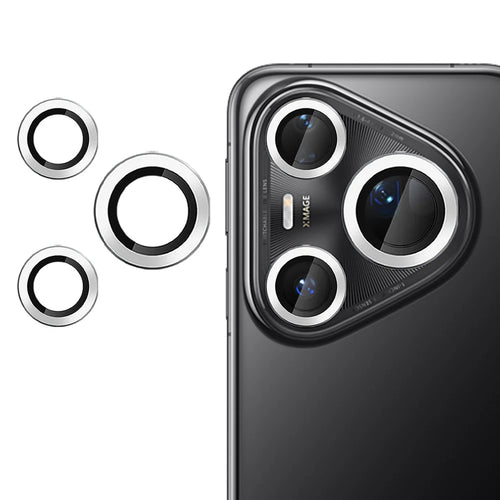 For Huawei Pura 80 Ultra Camera Lens Protector Ultra Thin CD Vein HD 9H Tempered Glass Lens Film - Silver - 1