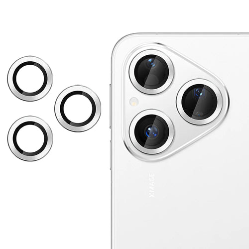 For Huawei Pura 80 Camera Lens Protector Ultra Thin CD Vein HD 9H Tempered Glass Lens Film - Silver - 1