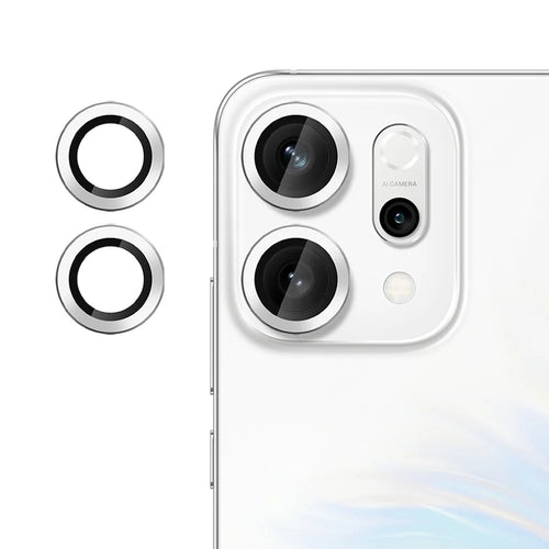 For Oppo Reno14 5G (Global) Camera Lens Protector Ultra Thin CD Vein HD 9H Tempered Glass Lens Film - Silver - 1