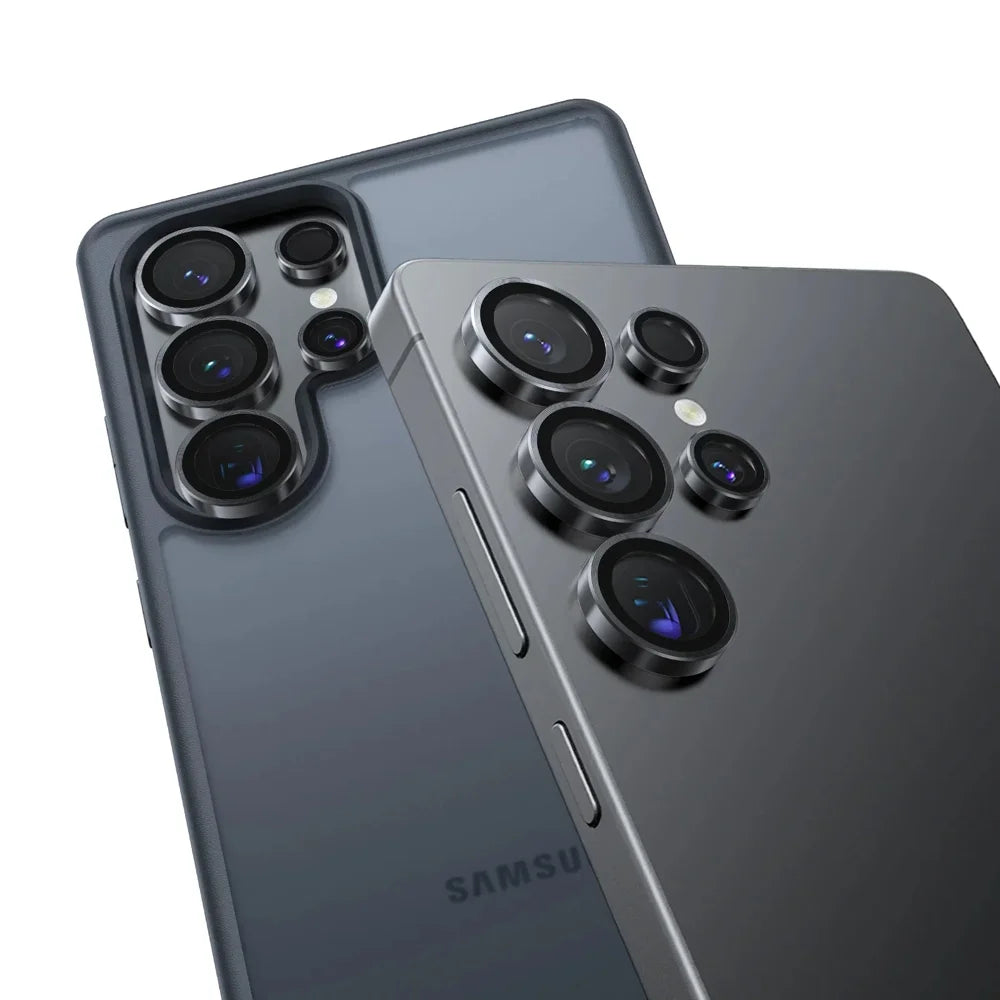 TORRAS For Samsung Galaxy S25 Ultra  Camera Lens Protector Tempered Glass Clear Lens Film (Amazon Packaging) - Black - 3
