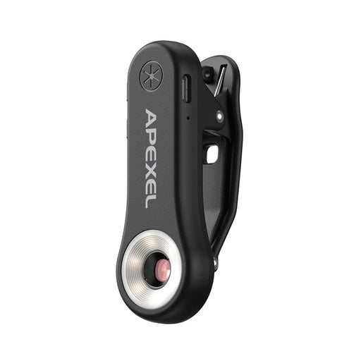 APEXEL MSL200X 200X Smartphone Microscope Clip-On Magnifier LED UV Light External Camera Phone Lens for Education Science - Black - 1