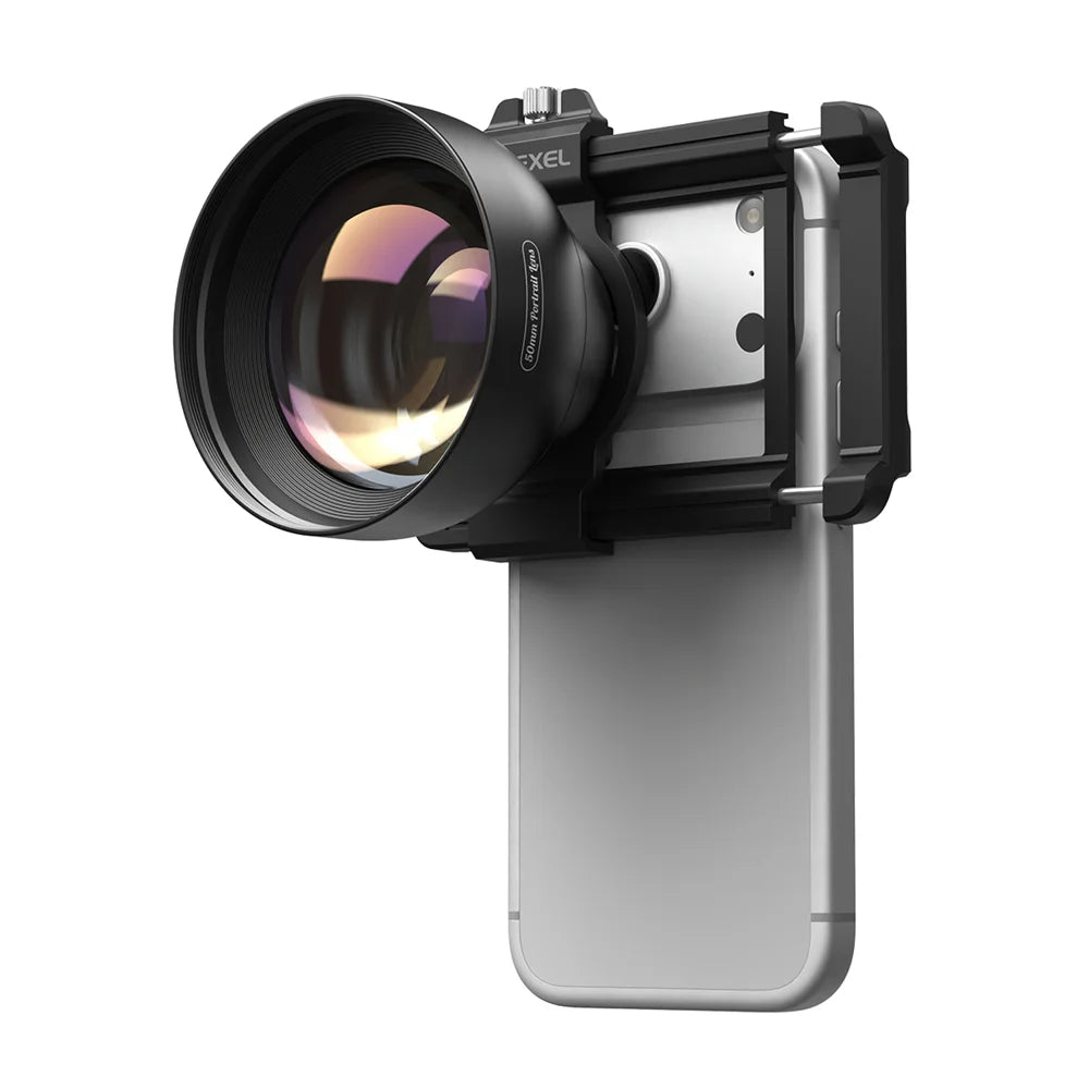 APEXEL APL-PL2X 50mm F1.05 2X Telephoto Portrait Lens with Universal Clip for Mobile Phone - 7