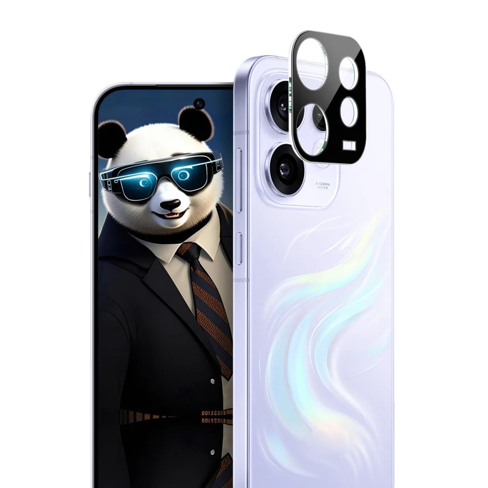 IMAK for Oppo Reno16 5G (Global) Tempered Glass Full Cover Lens Film + Acrylic Cap - Black - 2