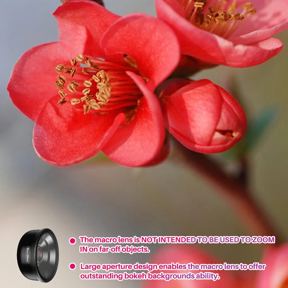 APEXEL APL-HB100CPL Macro Lens Kit for Phone, 10X Macro Lens + CPL Filter Phone Lens Attachment - 4