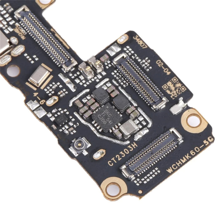 For Xiaomi Redmi K60 5G Dock Connector Charging Port Flex Cable Replacement Part (without Logo) - 3