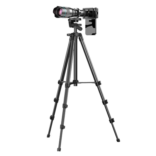 APEXEL APL-60XFR50 60X Telephoto Lens Tripod Set Multi-Layer Coated HD 50mm Phone Monocular for Birds Watching, Concert - 1