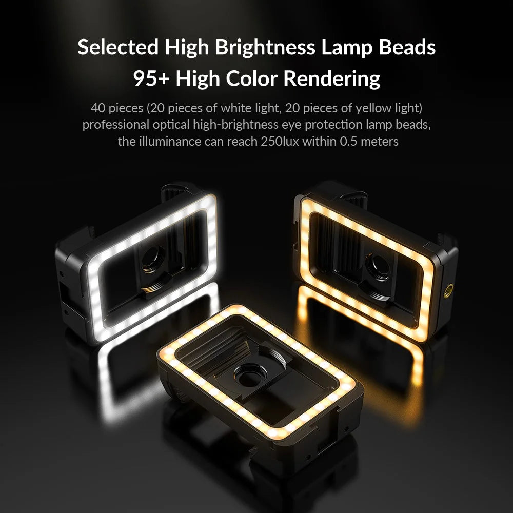 APEXEL APL-FL23 M17-37 LED Video Fill Light Portable Selfie Clip Light with 1 / 4 Thread Port for Phone - 4
