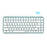 AJAZZ 308I Wireless Bluetooth-compatible Keyboard Retro Round Keycap 84-Key Keyboard - Green - 1