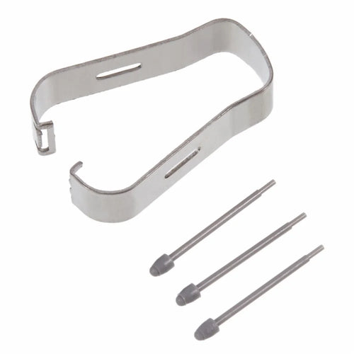 For Samsung Galaxy Z Fold5 5G 3Pcs Touch Stylus Tips Nibs with Metal Clip (Without Logo) - Grey - 1