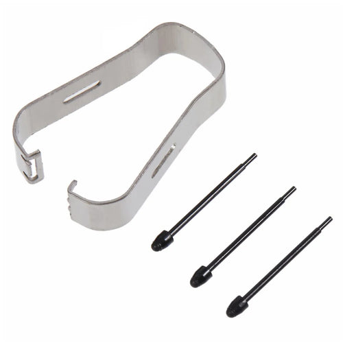 For Samsung Galaxy Z Fold3 5G F926 3Pcs Touch Stylus Tips Nibs with Metal Clip (Without Logo) - Black - 1