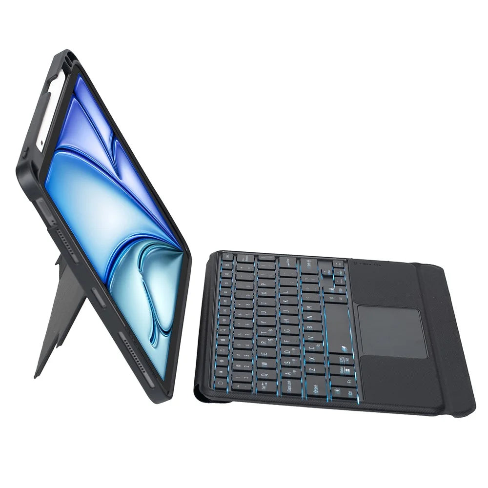 T11B-AS Bluetooth-compatible Keyboard For iPad Air 11 (2026) / (2025) / (2024) / Air (2022) / (2020) / Pro 11 (2022) / (2021) / (2020) / (2018) Leather Cover - 3