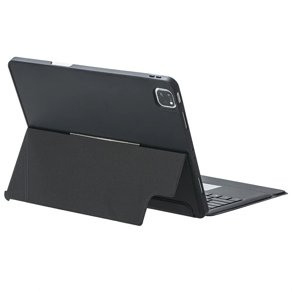 T12B-AS For iPad Air 13 (2026) / (2025) / (2024) / Pro 12.9 (2018) / (2020) / (2021) / (2022) Rotation Stand Leather Bluetooth-Compatible Keyboard - 4