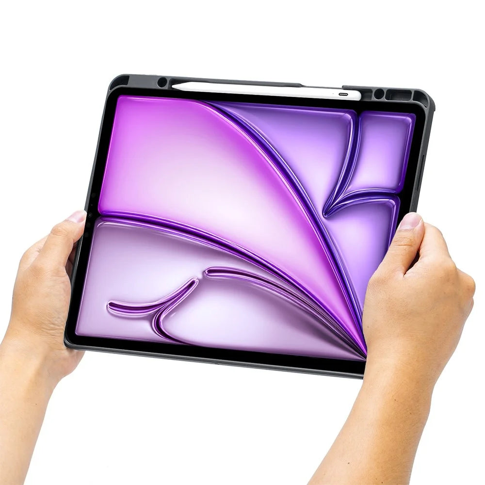 T12B-AS For iPad Air 13 (2026) / (2025) / (2024) / Pro 12.9 (2018) / (2020) / (2021) / (2022) Rotation Stand Leather Bluetooth-Compatible Keyboard - 6