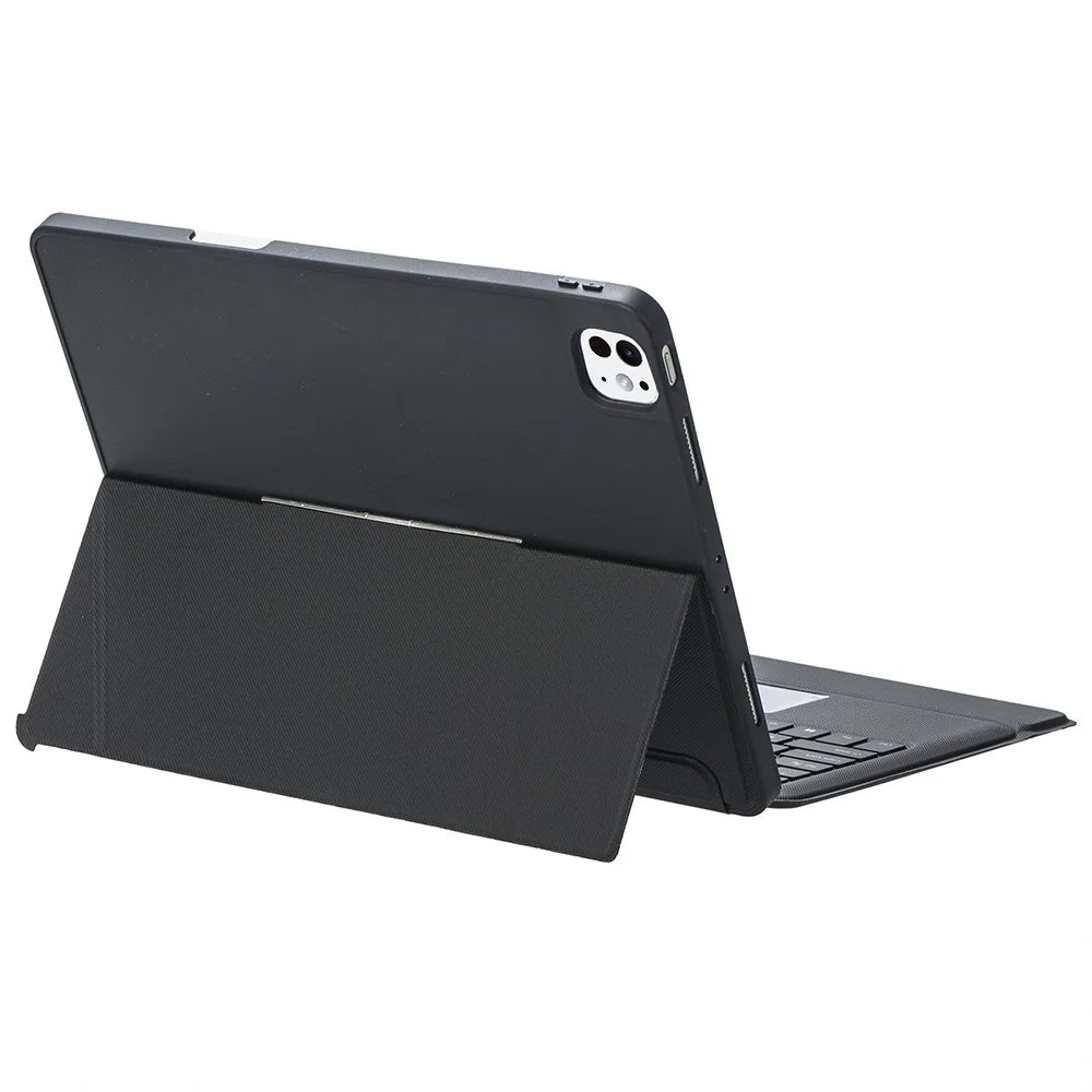T14B-AS For iPad Pro 13 (2025) / (2024) Rotation Shaft Stand Leather Tablet Protection Cover + Backlit Touchpad Bluetooth-compatible Keyboard - 4
