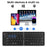 B203 Portable Bi-Fold Bluetooth-compatible Keyboard Universal Laptop Tablet Phone Wireless Keyboard - Black - 5