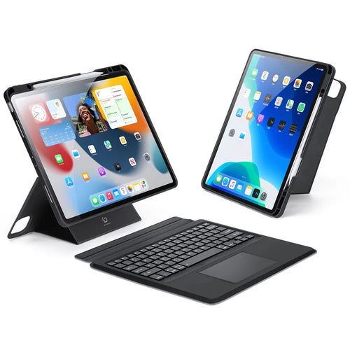 DUX DUCIS For iPad Air 13 (2026) / (2025) / (2024) / Pro 12.9 (2018) / (2020) / (2021) / (2022) Detachable Bluetooth-Compatible Keyboard Tablet Case - 1