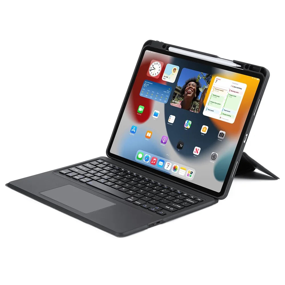 DUX DUCIS For iPad Air 13 (2026) / (2025) / (2024) / Pro 12.9 (2018) / (2020) / (2021) / (2022) Detachable Bluetooth-Compatible Keyboard Tablet Case - 2