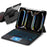 TP-5011D For iPad Air 11 (2026) / (2025) / (2024) / Air (2020) / (2022) Magnetic Detachable Bluetooth-Compatible Keyboard Leather Case with RGB Backlight - 1