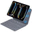 1038 For iPad (2025) / 10.9 (2022) Ultra-Thin Tablet Case with Floating Magnetic Keyboard - Black - 1