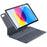 1038 For iPad (2025) / 10.9 (2022) Ultra-Thin Tablet Case with Floating Magnetic Keyboard - Black - 2