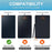For Samsung Galaxy Tab A 10.1 (2019) Detachable Bluetooth-compatible Keyboard Leather Cover with S Pen Holder - Black - 2