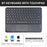 For Samsung Galaxy Tab A8 10.5 (2022) Detachable Bluetooth-compatible Touchpad Keyboard Cover with S Pen Holder - Black - 3