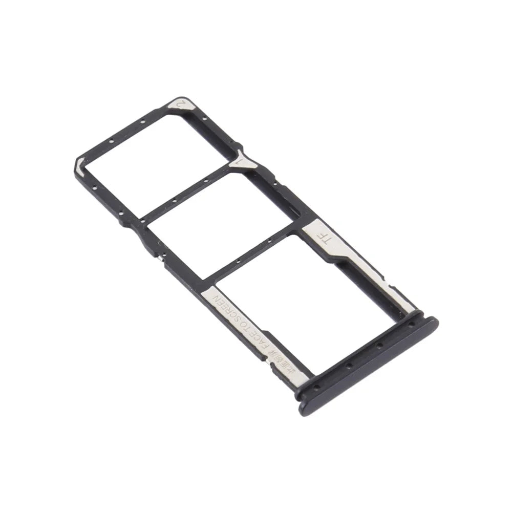 OEM SIM + Micro SD Card Tray Holder for Xiaomi Redmi 9A - Black - 2