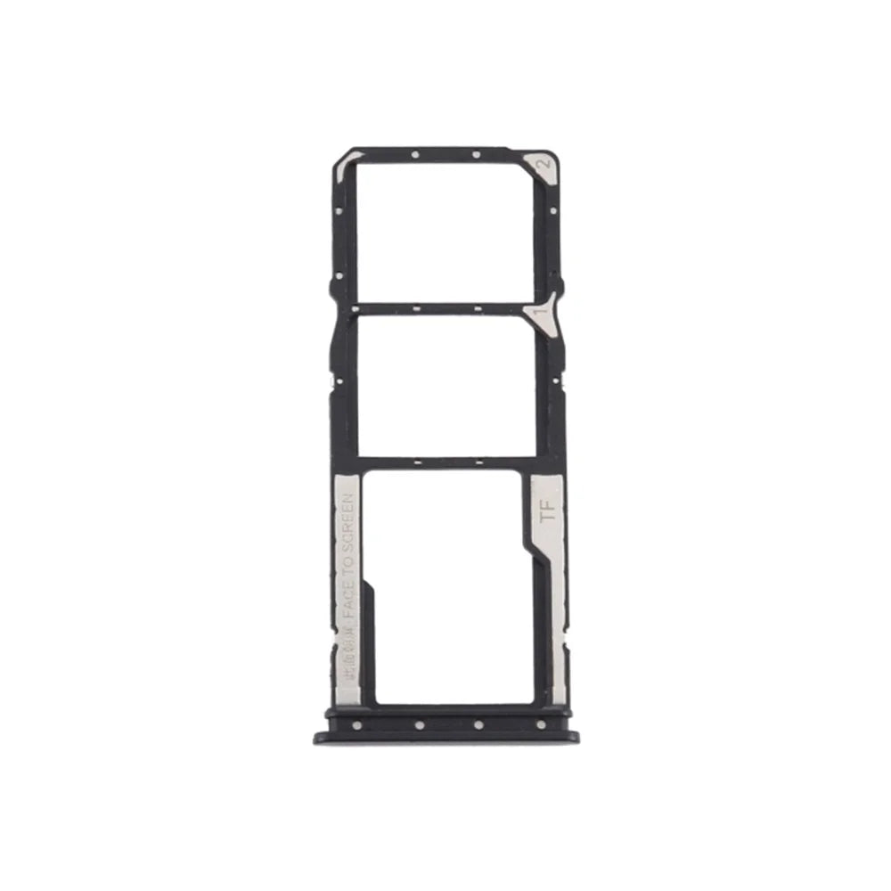 OEM SIM + Micro SD Card Tray Holder for Xiaomi Redmi 9A - Black - 3