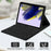 SK-X215 For Samsung Galaxy Tab A9+ Split Bluetooth-compatible Keyboard Leather Case + Dual Mode Mouse Set - Black - 3