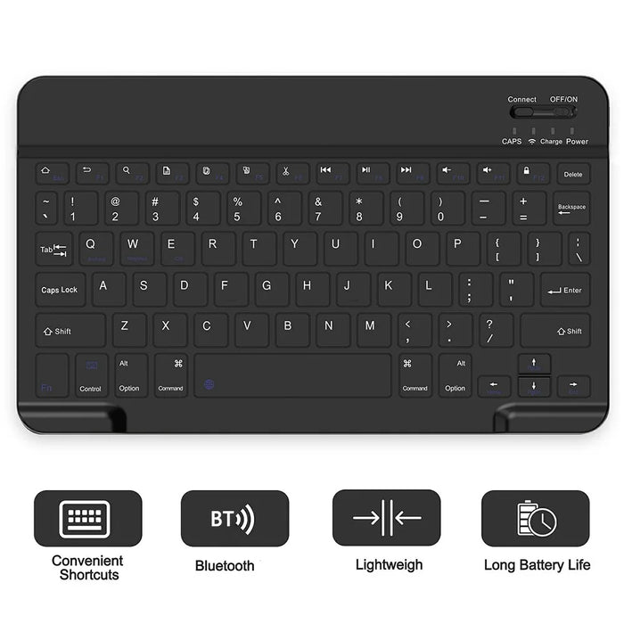 SK-X215 For Samsung Galaxy Tab A9+ Split Bluetooth-compatible Keyboard Leather Case + Dual Mode Mouse Set - Black - 4