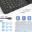 SK-X215 For Samsung Galaxy Tab A9+ Split Bluetooth-compatible Keyboard Leather Case + Dual Mode Mouse Set - Black - 6
