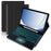 SK-205D For Samsung Galaxy Tab A8 10.5 (2022) Magnetic Detachable Bluetooth-compatible Keyboard Leather Case with RGB Backlit - Black+Black - 1