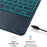 SK-205D For Samsung Galaxy Tab A8 10.5 (2022) Magnetic Detachable Bluetooth-compatible Keyboard Leather Case with RGB Backlit - Black+Black - 5